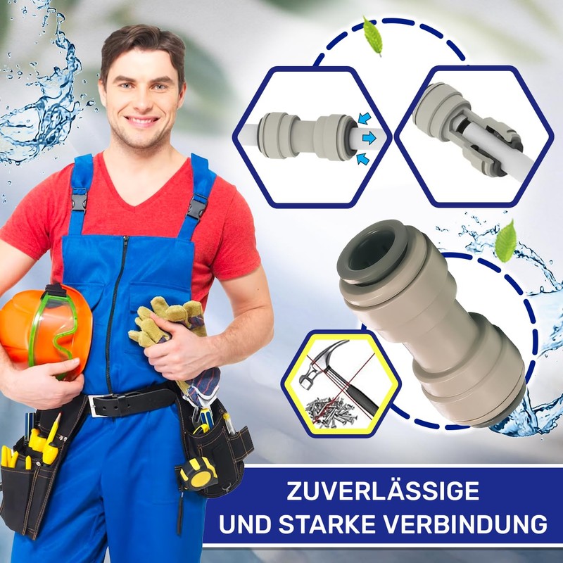 Grey Acetal Uniformity Connector 5/16 Inch Durable POM MONTERAL