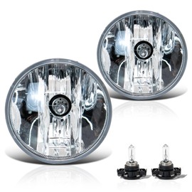VPIMOZO Fog lights Compatible with 2007-2013 Chevy Avalanche/07-14 Suburban/07-14 Tahoe/10-13 Camaro/15-19 Colorado/GMC Acadia/Yukon/Canyon Fog Bumper Lamp With PS24W Halogen Bulbs 12V 24W Clear Lens