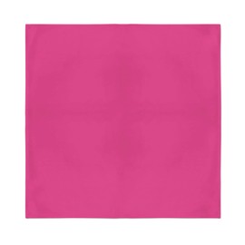 Balec Hot Pink Bandanas by Dozen 12 Pack for Women and Men (Solid Cotton Square)