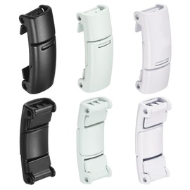 DTGN 27mm/1.05" Magnetic Shoelace Locks Buckle - 3 Sets - Good for Different Shoes - Zinc Alloy Magnetic No Tie Elastic Shoe Laces - Black/Green/White