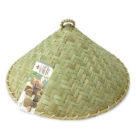 PANWA (New Item) Traditional Sticky Rice Cooking Steamer Basket Wicker Lid - NATURAL SCENTED - Handcrafted “Universal Fit for all Large” Wing and Round Baskets