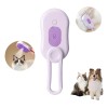 3 In 1 Depilación Cepillo De Vapor Para Gato Perro Mascota Color Violeta