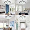 Cainjiazh 11.8" Crystal Chandelier LED Crystal Flush Mount Ceiling Light