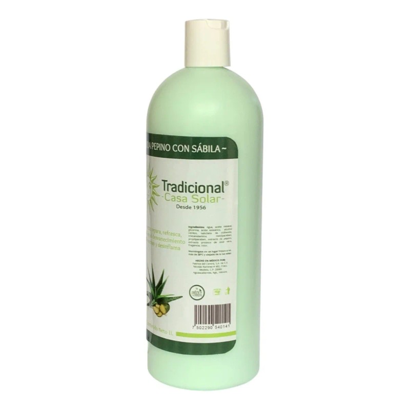 Crema Pepino Sábila 1lt Casa Solar Fresco