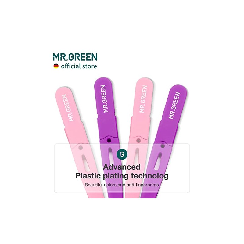 MR.GREEN Acero Inoxidable Pinzas Multiusos con Punta Inclinada, Herramienta de