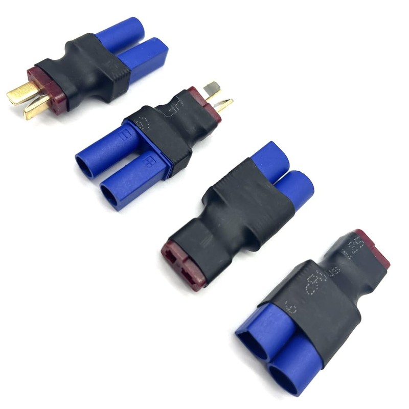2Pairs EC5 to T Adapter Male Female Connector Plug Set
