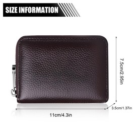 SIMDAO Credit Card Holder,Anti-Theft RFID Blocking Case Wallet,20 Card Slots Genuine Leather Accordion Card Case Credit Card Wallet for Credit Card ID Cards Driver's Licenses
