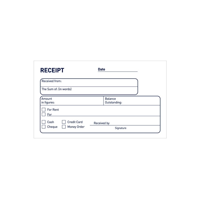 Challenge Triplicate Receipt Book, Carbonless, 50 Pages, 10 pack (140