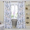 MYSKY HOME Floral Curtains 84 inches Long Living Room Curtains