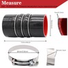 2PCS Silicone Hump Hose Charge Air Cooler,4-ply Aramid Reinforced Silicone