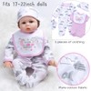 PEDOLLTREE 13 Pcs Reborn Baby Dolls Clothes Girl Accessories Outfit