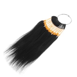 TOVINANNA 1set Hair Color Strands for Practice and Testing Real Human Hair Color Samples with Accessories for Salon and Home Use Strands