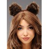 Struts Dark Brown Teddy Bear Animal Ears on Headband