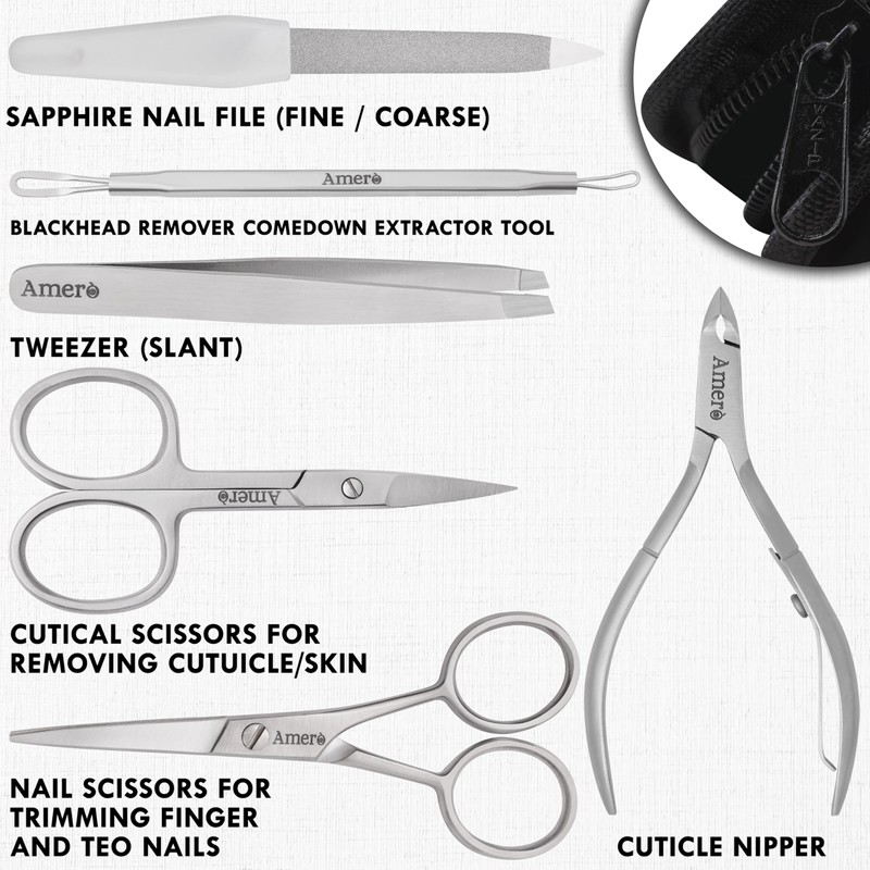 Professional 7-Piece Manicure Kit for Women & Men – Stainless