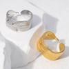 Sora Tuki Chunky Gold Rings for Women Adjustable Dainty Silver