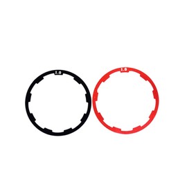 Yuauy 2 Sets of Bicycle Flywheel Washer Spacer Cassette Headset Gasket Hub Bottom Bracket Bike Cycling Flywheel Axle for MTB Road Bike 1mm 1.5mm 1.85mm 2mm 2.18mm 2.35mm 2.5mm Black + Red (14 pcs)