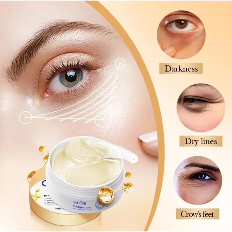 Bioaqua Parches Hidrogel Antiojeras Antiarrugas Cobre Azul