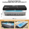 LXKCKJ 5x8 FT Rectangular Pool Cover for Above Ground Pool,