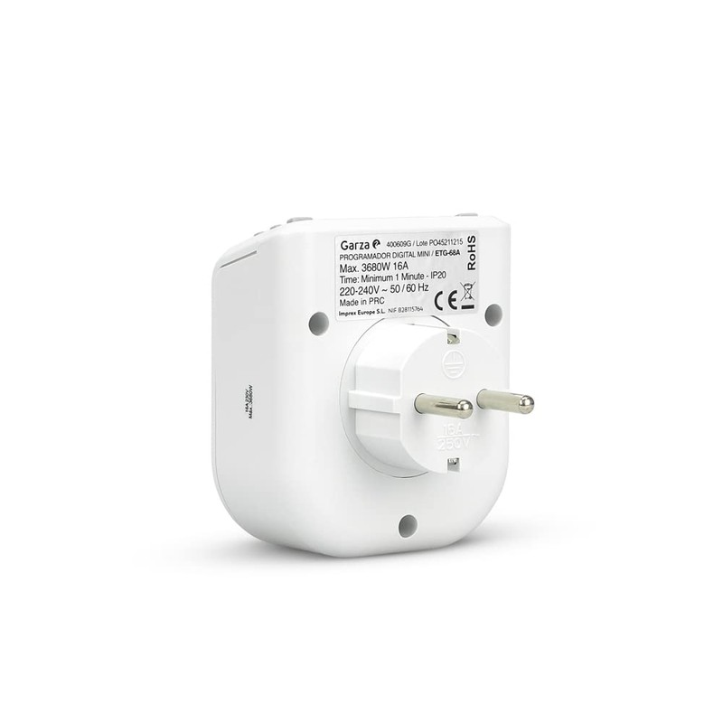 Heron Power – temporizador-programador Digital Mini, 16 PROGRAMMES, 24 Hours