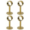sourcing map 4 Pcs 1.26 Inch Curtain Rod Holder, Ceiling