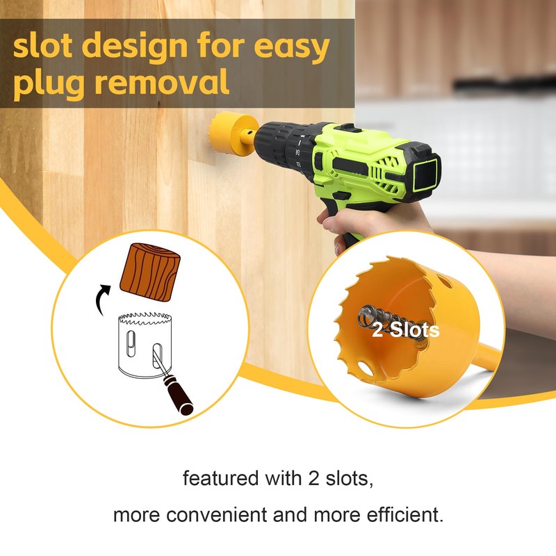 90mm Hole Saw, HSS Bi-Metal Hole Cutter with Drill Bit