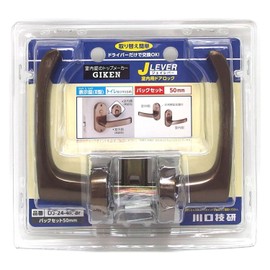 Kawaguchi Giken DJ-24-4K-BR BS50 J Lever Oval Indicator Lock, Brown