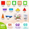 cossy 120Pcs Magnetic Tiles Magnetic 3D Building Blocks Set Educational
