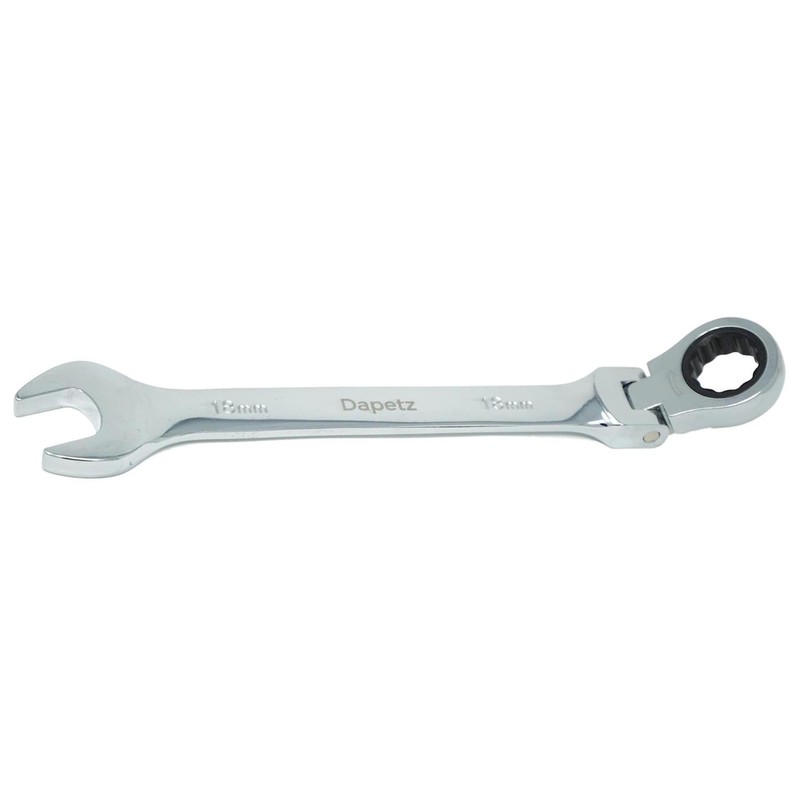 Dapetz ® 18mm Flexible Ratchet Spanner Wrench – Tool for