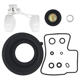 2-Pack Carburetor Carb Rebuild Repair Kits with Float Diaphragm Replacement for Honda VT1100 VT 1100 1997-2005