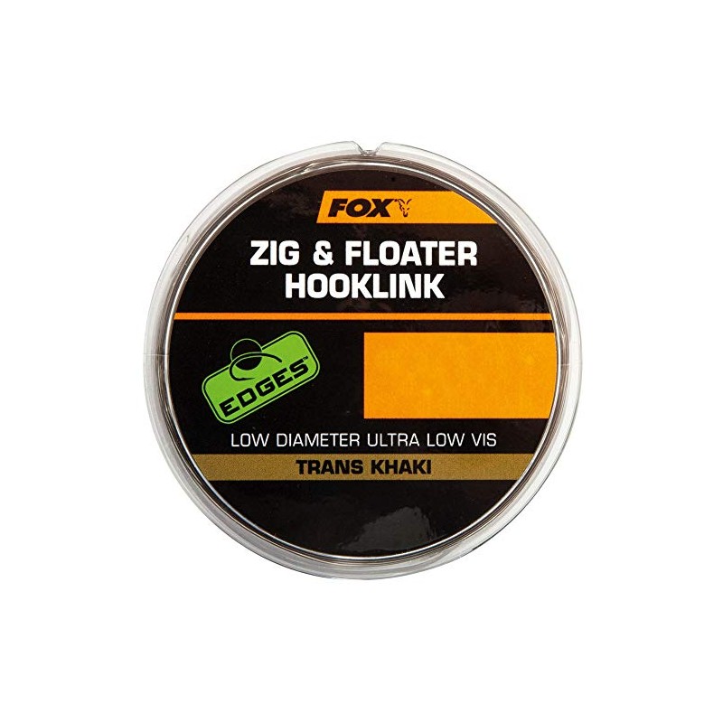 Fox Zig & Floater Hooklink 100metres spool 15lb 0.30mm Trans