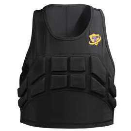 Dialudon Women's Impact Chest Rib Protector Padded Compression Vest for Youth Soccer Basketball Football Rugby Softball