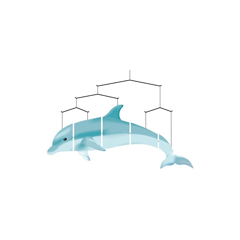 HQ HIGH QUALITY DESIGN Windspiration Ocean Mobile: Dolphin, UV-Resistant and