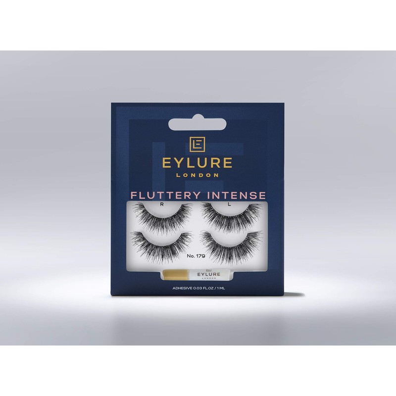 Eylure Fluttery Intense 179 Twin Pack, Black