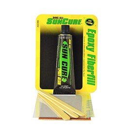 Ding All Sun Cure 1oz Epoxy Fiberfilled Repair Kit for fast ding repairs on polyester and epoxy surfboards.