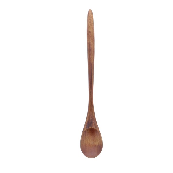 Ishida Long Spoon, Lacquer, Painted Wooden (Natural Wood), Body Size: