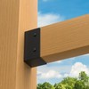 FMhotu Concealed Joist Hanger (6 Pack), 2"x4" Outdoor Concealed-Flange Joist