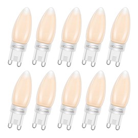 Ruiandsion 4W=40W T4 G9 Halogen Replacement, Dimmable 2200K, AC110-130V, for Wall Sconces Hallway Porch Landscape Lighting, 10-Pack