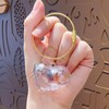 Zengjunwei Cat Hair Keyring, Cat Hair Memorial Capsules Keychain, Transparent