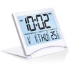 Betus Digital Travel Alarm Clock with White Backlight - Foldable