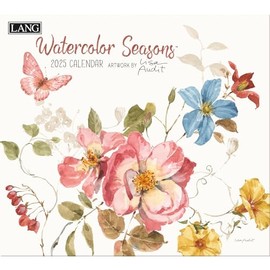 LANG Watercolor Seasons 2025 Wall Calendar (25991002011)