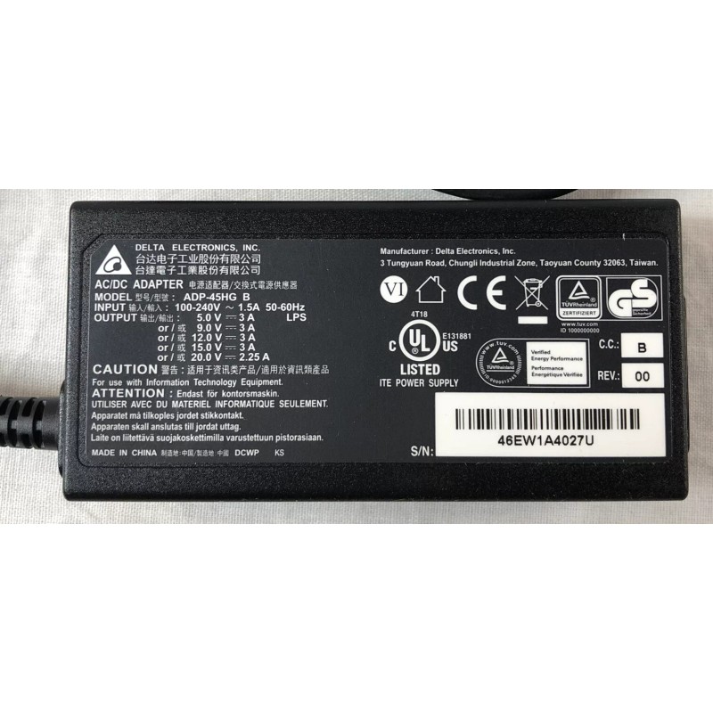Delta Genuine Delta for Acer Laptop Charger AC Adapter Power