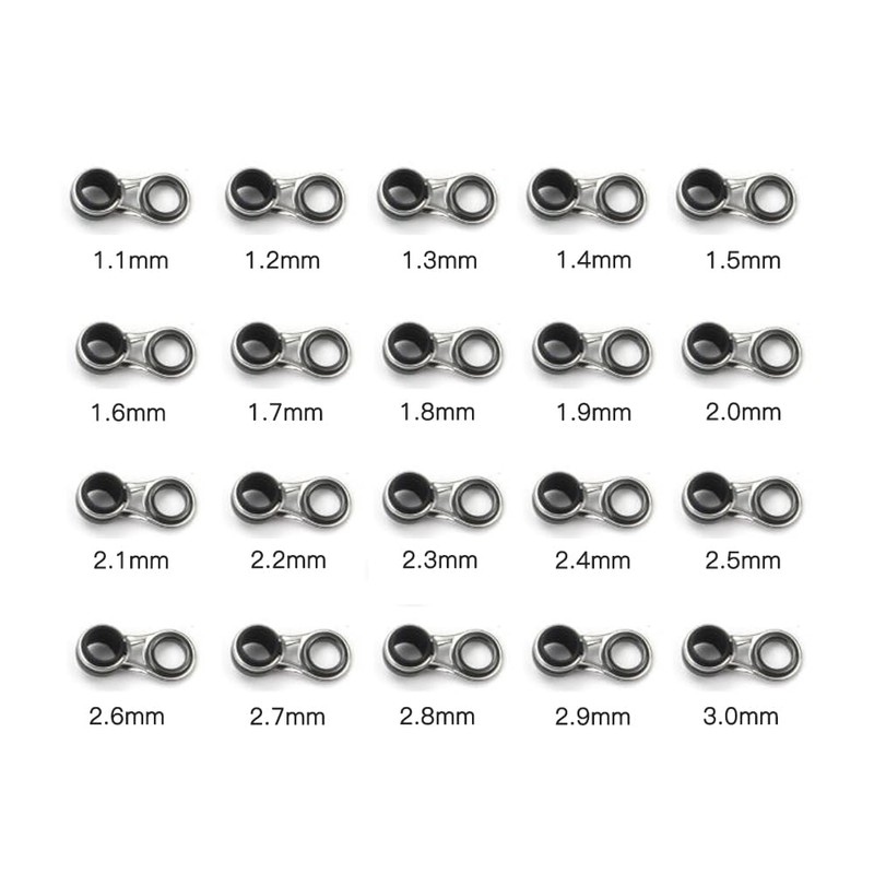 YFFSFDC Rod Guide, Fishing Rod Guide, Stainless Steel, Set of