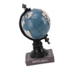 Globe Clock Decorative Desk Ornament Resin World Map Clock with