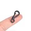 Belongings Key ring making Key ring Mini carabiner buckle 3 colors black (10163) 8ea