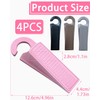 ZEXIJOW Pack of 4 Door Stoppers Floor, Non-Slip Door Wedge
