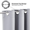 ChrisDowa Small Window Curtains for Kitchen and Bedroom - Grommet
