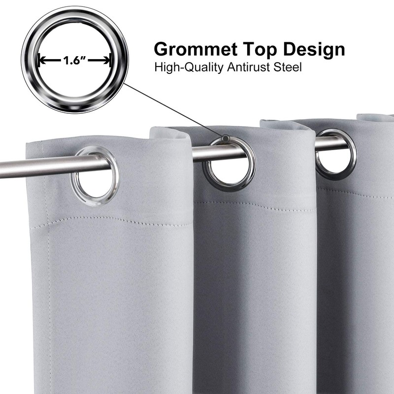 ChrisDowa Small Window Curtains for Kitchen and Bedroom - Grommet