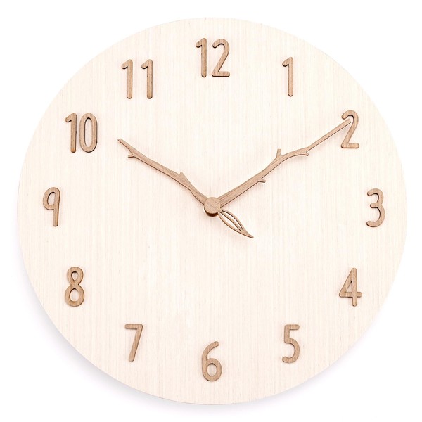 Nbdeal Wall Clock, Radio Clock, Continuous Second Hand, Silent, No