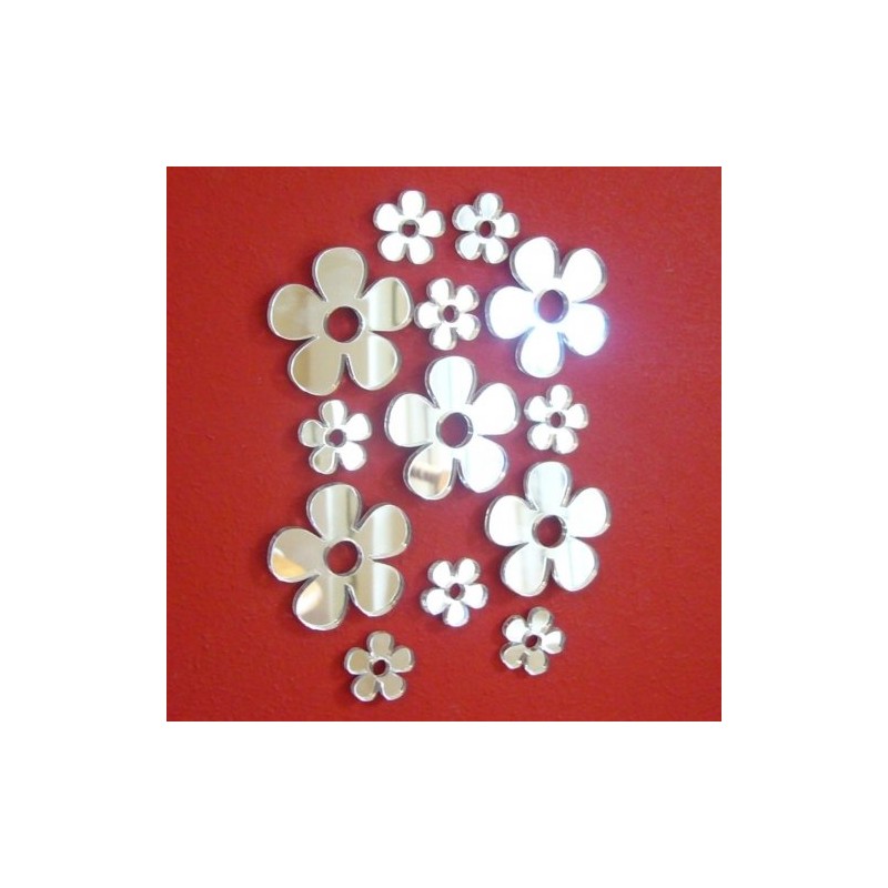 Super Cool Creations Packs of Daisy Mirrors - 3cm x
