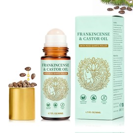 Fiorland Frankincense & Castor Oil Roll with Rose Quartz, 50ml